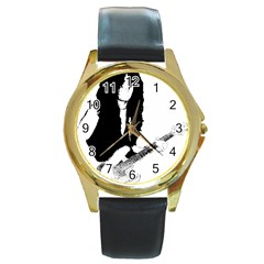 J E L  Round Gold Metal Watch by StarvingArtisan