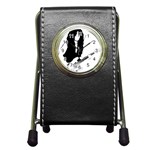 J.E.L. Pen Holder Desk Clock Front