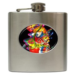 Dragon Lights Centerpiece Hip Flask (6 Oz)