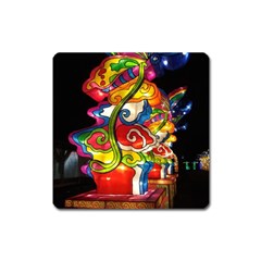 Dragon Lights Centerpiece Square Magnet by Riverwoman