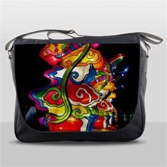 Dragon Lights Centerpiece Messenger Bag by Riverwoman