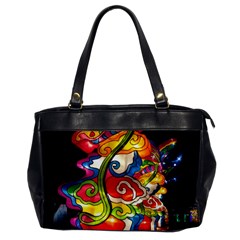 Dragon Lights Centerpiece Oversize Office Handbag by Riverwoman