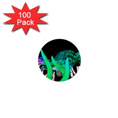 Dragon Lights Turtle 1  Mini Buttons (100 pack) 