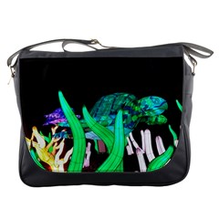 Dragon Lights Turtle Messenger Bag