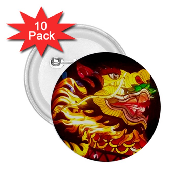 Dragon Lights Ki Rin 2.25  Buttons (10 pack) 