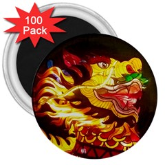 Dragon Lights Ki Rin 3  Magnets (100 Pack) by Riverwoman