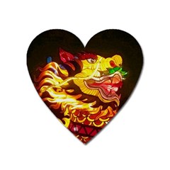 Dragon Lights Ki Rin Heart Magnet by Riverwoman