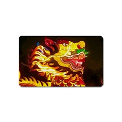 Dragon Lights Ki Rin Magnet (name Card) by Riverwoman