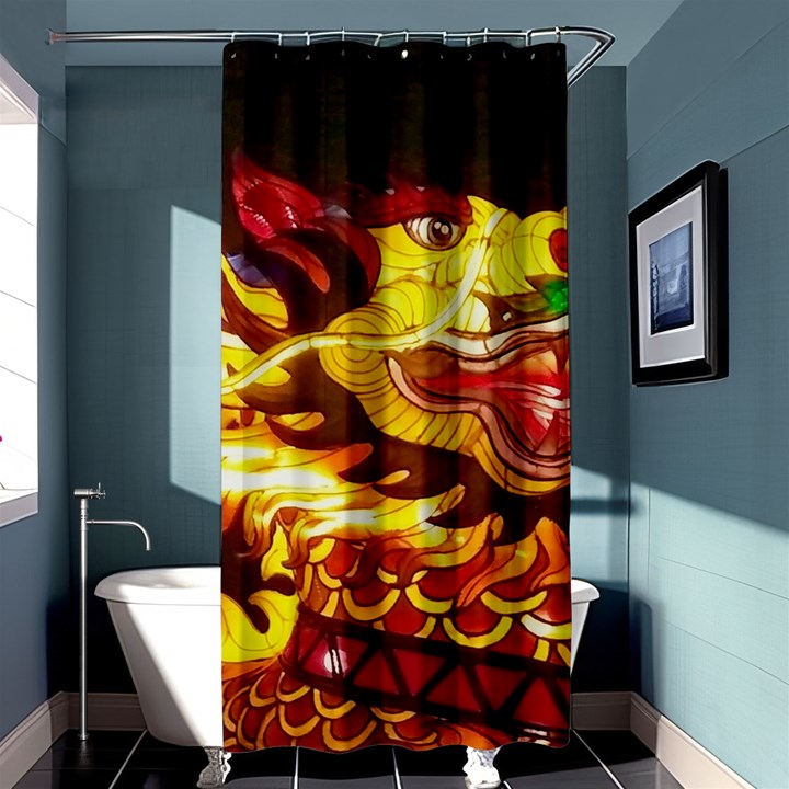 Dragon Lights Ki Rin Shower Curtain 36  x 72  (Stall) 