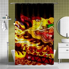 Dragon Lights Ki Rin Shower Curtain 48  X 72  (small)  by Riverwoman