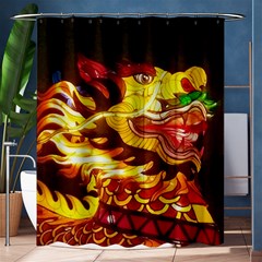 Dragon Lights Ki Rin Shower Curtain 60  X 72  (medium)  by Riverwoman