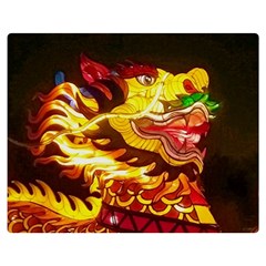 Dragon Lights Ki Rin Double Sided Flano Blanket (medium)  by Riverwoman