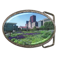 Lurie Garden Salvia River Belt Buckles by Riverwoman