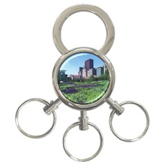 Lurie Garden Salvia River 3-ring Key Chains by Riverwoman