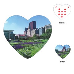 Lurie Garden Salvia River Playing Cards (heart) by Riverwoman