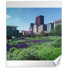 Lurie Garden Salvia River Canvas 8  X 10  by Riverwoman