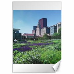 Lurie Garden Salvia River Canvas 12  X 18  by Riverwoman