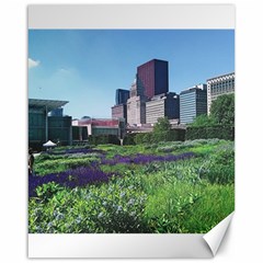 Lurie Garden Salvia River Canvas 16  X 20  by Riverwoman