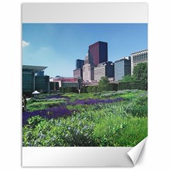 Lurie Garden Salvia River Canvas 18  X 24  by Riverwoman