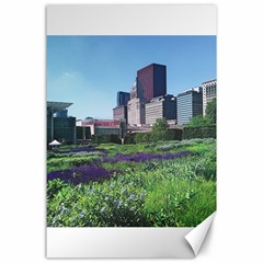 Lurie Garden Salvia River Canvas 24  X 36  by Riverwoman