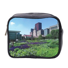 Lurie Garden Salvia River Mini Toiletries Bag (two Sides) by Riverwoman