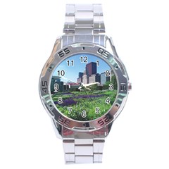 Lurie Garden Salvia River Stainless Steel Analogue Watch by Riverwoman