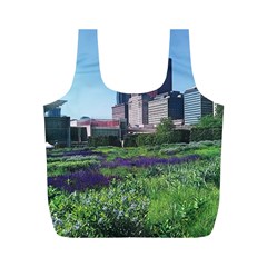 Lurie Garden Salvia River Full Print Recycle Bag (m) by Riverwoman