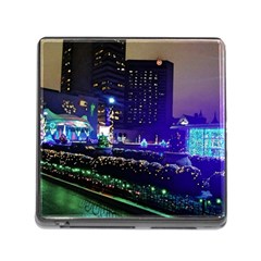 Columbus Commons Lights Memory Card Reader (square 5 Slot) by Riverwoman