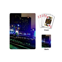 Columbus Commons Lights Playing Cards (mini) by Riverwoman