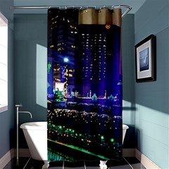 Columbus Commons Lights Shower Curtain 36  X 72  (stall)  by Riverwoman