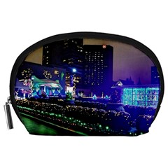 Columbus Commons Lights Accessory Pouch (large) by Riverwoman