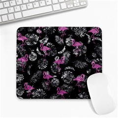 Flamingo Pattern Large Mousepads by Valentinaart