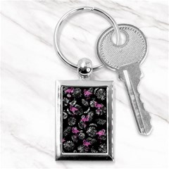 Flamingo Pattern Key Chains (rectangle)  by Valentinaart