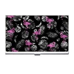 Flamingo Pattern Business Card Holder by Valentinaart