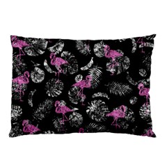 Flamingo Pattern Pillow Case by Valentinaart