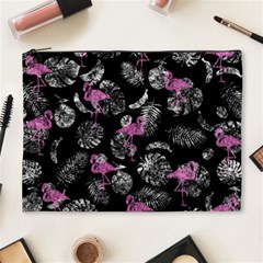 Flamingo Pattern Cosmetic Bag (xl) by Valentinaart