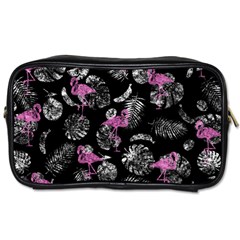 Flamingo Pattern Toiletries Bag (one Side) by Valentinaart