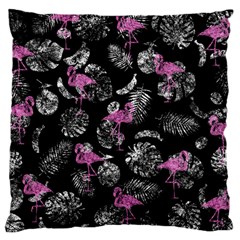 Flamingo Pattern Large Cushion Case (one Side) by Valentinaart