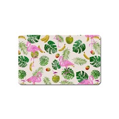 Flamingo Pattern Magnet (name Card) by Valentinaart