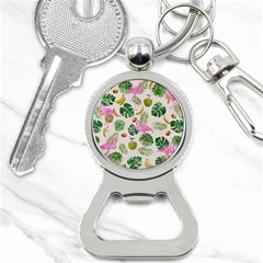 Flamingo Pattern Bottle Opener Key Chains by Valentinaart