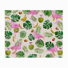 Flamingo Pattern Small Glasses Cloth (2-side) by Valentinaart