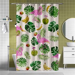 Flamingo Pattern Shower Curtain 48  X 72  (small)  by Valentinaart