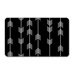 Black And White Abstract Pattern Magnet (rectangular) by Valentinaart