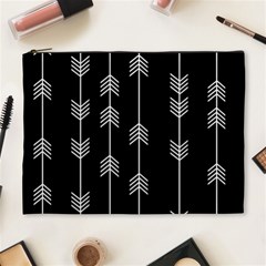 Black And White Abstract Pattern Cosmetic Bag (xl) by Valentinaart