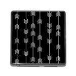 Black and white abstract pattern Memory Card Reader (Square 5 Slot) Front