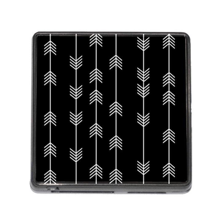 Black and white abstract pattern Memory Card Reader (Square 5 Slot)