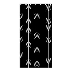 Black And White Abstract Pattern Shower Curtain 36  X 72  (stall)  by Valentinaart