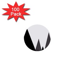 Geometric Landscape 1  Mini Buttons (100 Pack)  by Valentinaart