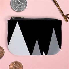 Geometric Landscape Mini Coin Purse by Valentinaart