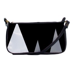 Geometric Landscape Shoulder Clutch Bag by Valentinaart